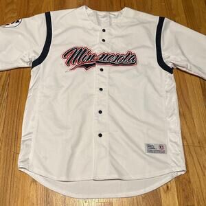 MLB Dynasty Minnesota Twins Stitched Jersey White Mens Size Extra Large XL